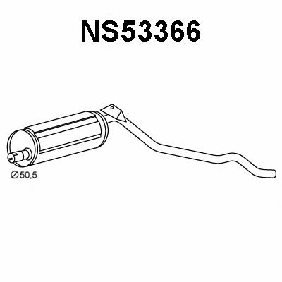 Veneporte NS53366 End Silencer NS53366