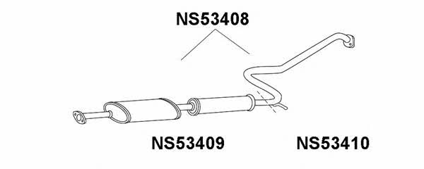 Veneporte NS53410 Exhaust pipe NS53410