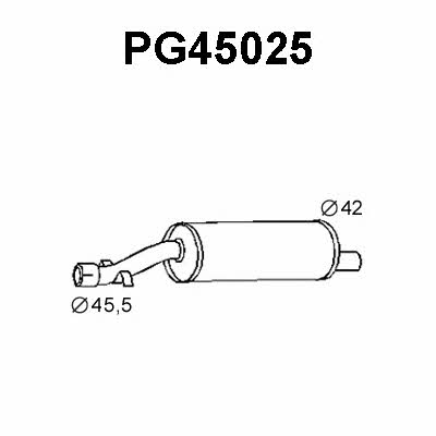Veneporte PG45025 Central silencer PG45025