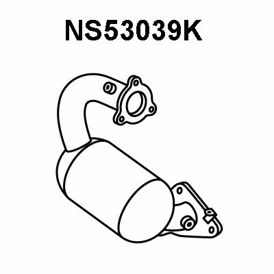Veneporte NS53039K Catalytic Converter NS53039K