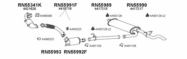  400569 Exhaust system 400569