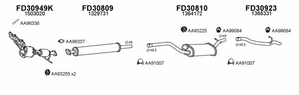  300537 Exhaust system 300537