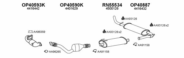  400563 Exhaust system 400563