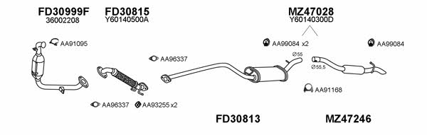  470102 Exhaust system 470102