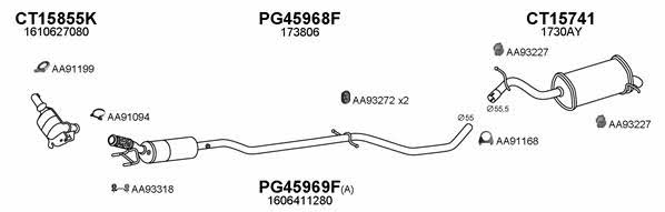  450820 Exhaust system 450820