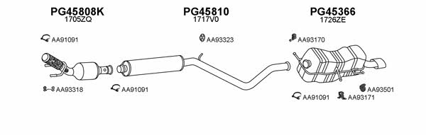 Veneporte 450818 Exhaust system 450818