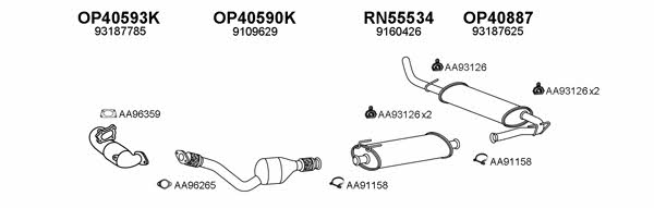  770185 Exhaust system 770185