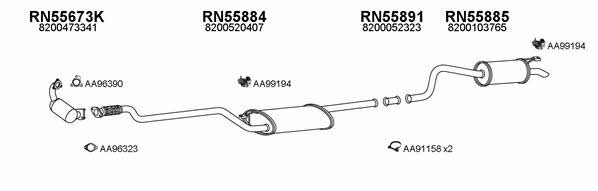  550640 Exhaust system 550640
