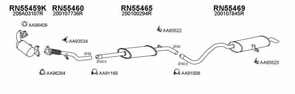  550626 Exhaust system 550626