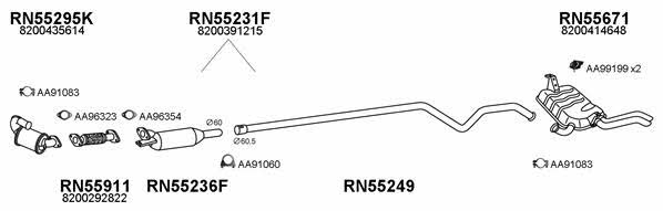 Veneporte 550598 Exhaust system 550598