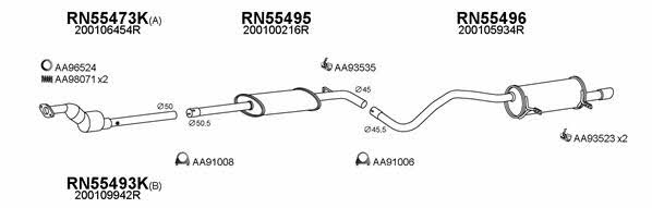  550632 Exhaust system 550632