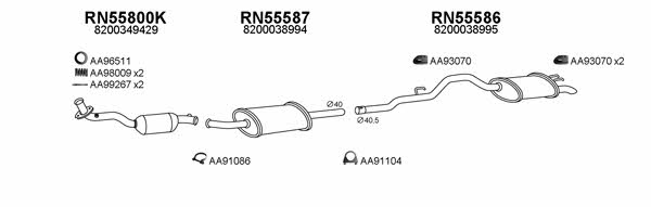  550641 Exhaust system 550641