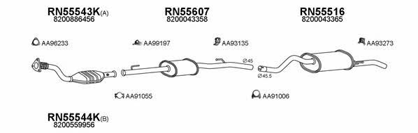  550643 Exhaust system 550643