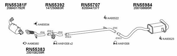  550610 Exhaust system 550610
