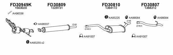  300536 Exhaust system 300536