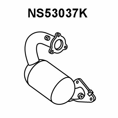 Veneporte NS53037K Catalytic Converter NS53037K