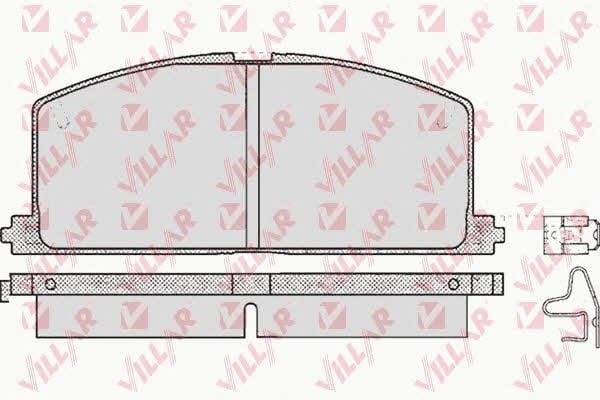 Villar 626.0268 Brake Pad Set, disc brake 6260268