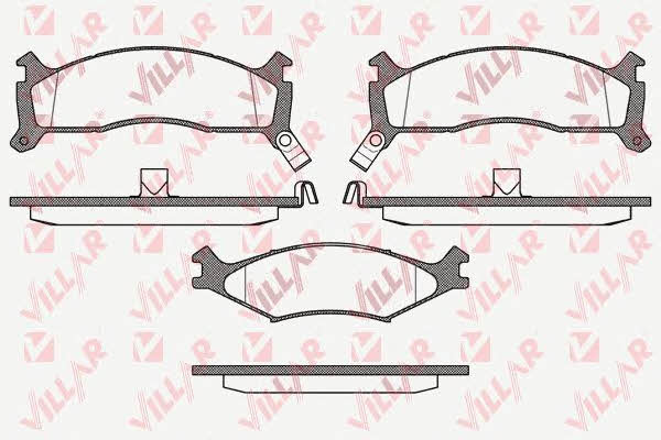 Villar 626.0426 Brake Pad Set, disc brake 6260426