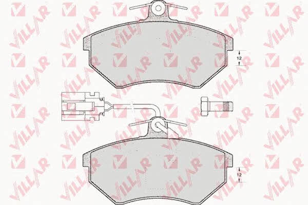 Villar 626.0495 Brake Pad Set, disc brake 6260495