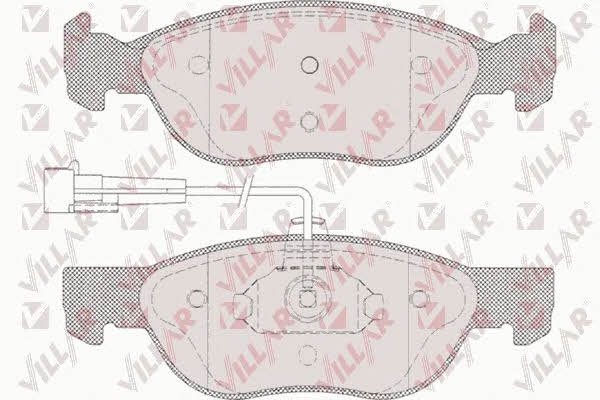 Villar 626.0496 Brake Pad Set, disc brake 6260496