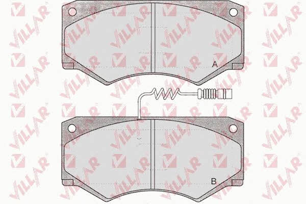 Villar 626.0660 Brake Pad Set, disc brake 6260660