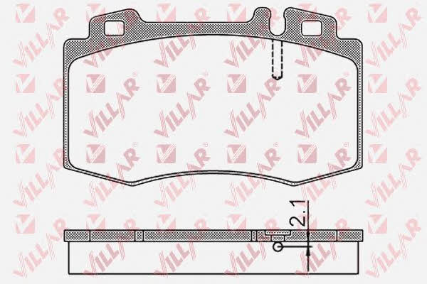 Villar 626.0899 Brake Pad Set, disc brake 6260899