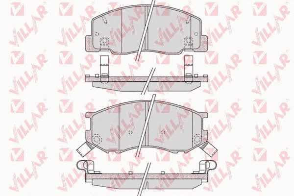 Villar 626.1021 Brake Pad Set, disc brake 6261021