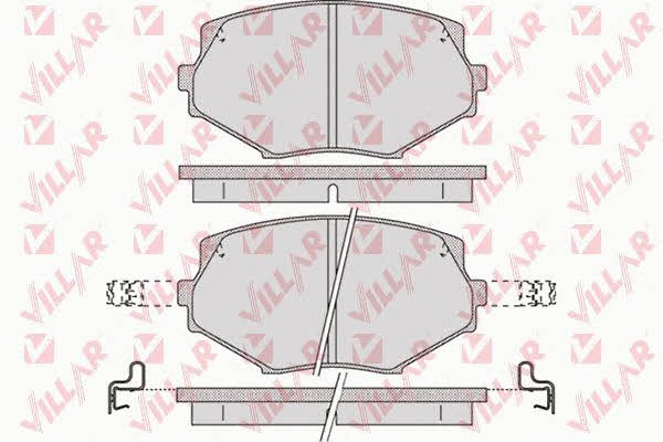 Villar 626.1043 Brake Pad Set, disc brake 6261043