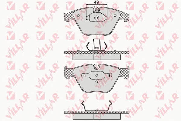 Villar 626.1193 Brake Pad Set, disc brake 6261193