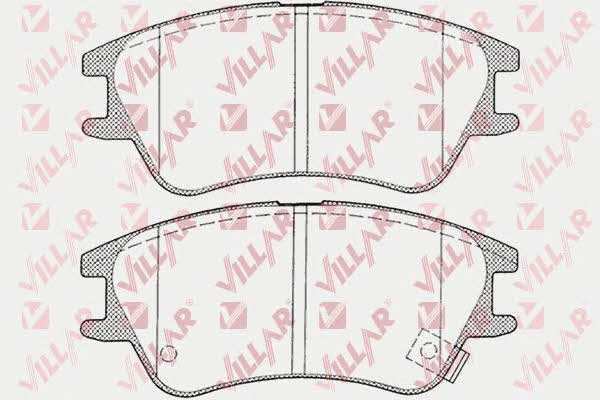 Villar 626.1212 Brake Pad Set, disc brake 6261212