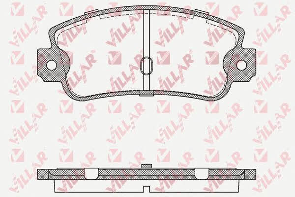 Villar 626.0106 Brake Pad Set, disc brake 6260106