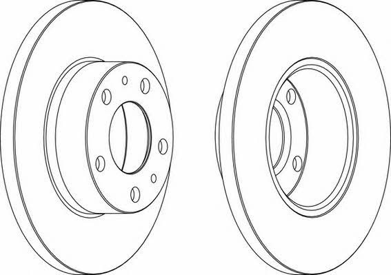 Wagner WGR0758-1 Unventilated front brake disc WGR07581
