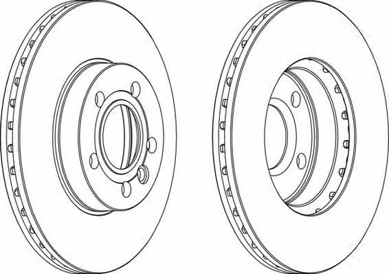 Wagner WGR0846-1 Front brake disc ventilated WGR08461