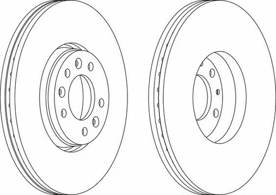 Wagner WGR1615-1 Front brake disc ventilated WGR16151