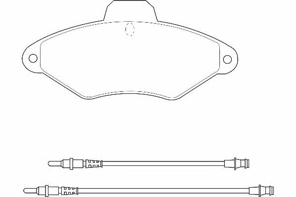 Wagner WBP21631A Brake Pad Set, disc brake WBP21631A