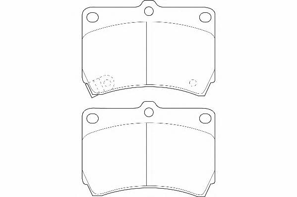 Wagner WBP21654A Brake Pad Set, disc brake WBP21654A