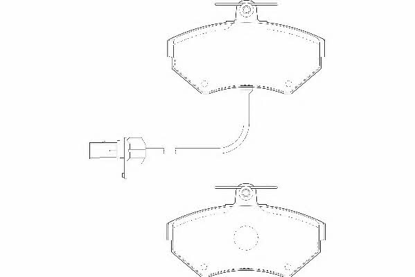 Wagner WBP21945B Brake Pad Set, disc brake WBP21945B