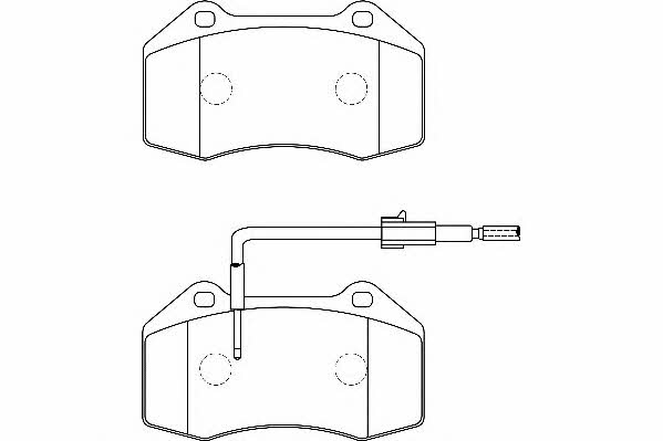 Wagner WBP24687A Brake Pad Set, disc brake WBP24687A