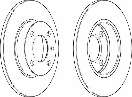 Wagner WGR0042-1 Unventilated front brake disc WGR00421
