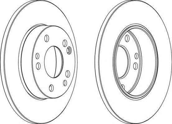Wagner WGR0053-1 Unventilated front brake disc WGR00531