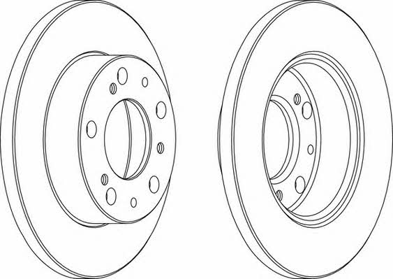 Wagner WGR0063-1 Unventilated front brake disc WGR00631