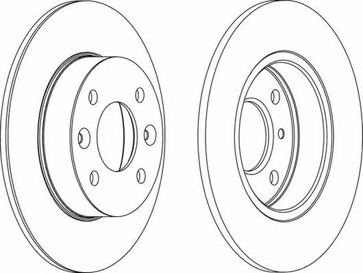 Wagner WGR0070-1 Unventilated front brake disc WGR00701