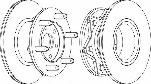 Wagner WGR0089-1 Unventilated front brake disc WGR00891