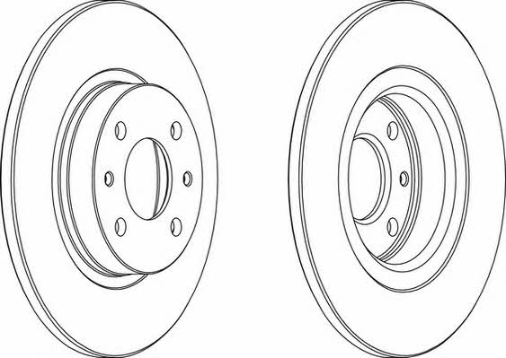 Wagner WGR0141-1 Unventilated front brake disc WGR01411