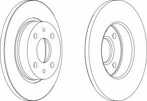 Wagner WGR0215-1 Unventilated front brake disc WGR02151