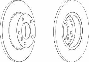 Wagner WGR0248-1 Unventilated front brake disc WGR02481