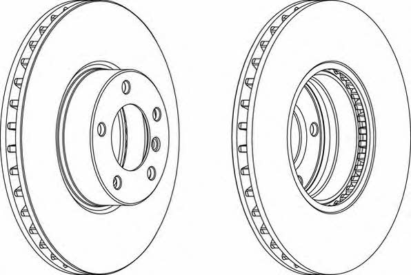 Wagner WGR1202-1 Front brake disc ventilated WGR12021