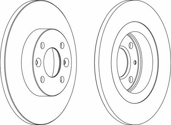 Wagner WGR1502-1 Unventilated front brake disc WGR15021
