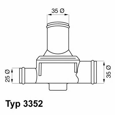 Wahler 3352.80 Thermostat, coolant 335280