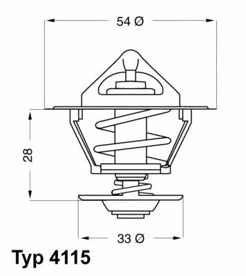 Wahler 4115.92D Thermostat, coolant 411592D